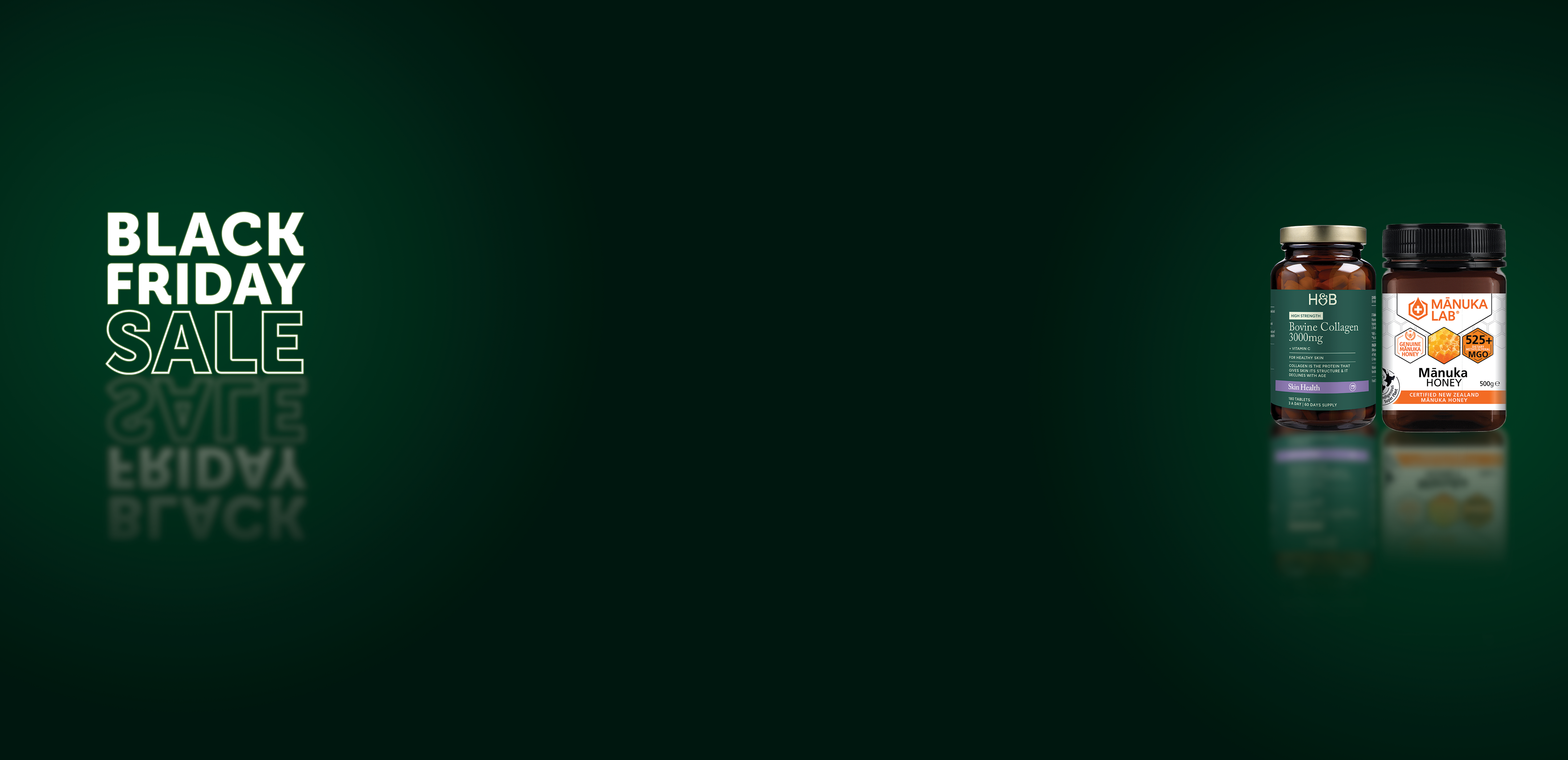 Black Friday Sale Bovine Collagen 3000mg Manuka Lab Honey