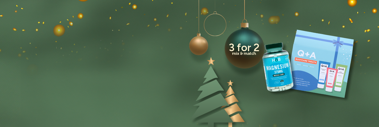 3 for 2. Mix and match. Holland & Barrett Magnesium 375mg. Q+A Bodycare Treats. Marine Collagen.