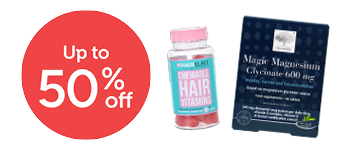 Up to 50% off: 10813 HAIRBURST CHEWABLES & 66203 MAGIC MAGNESIUM GLYCINATE