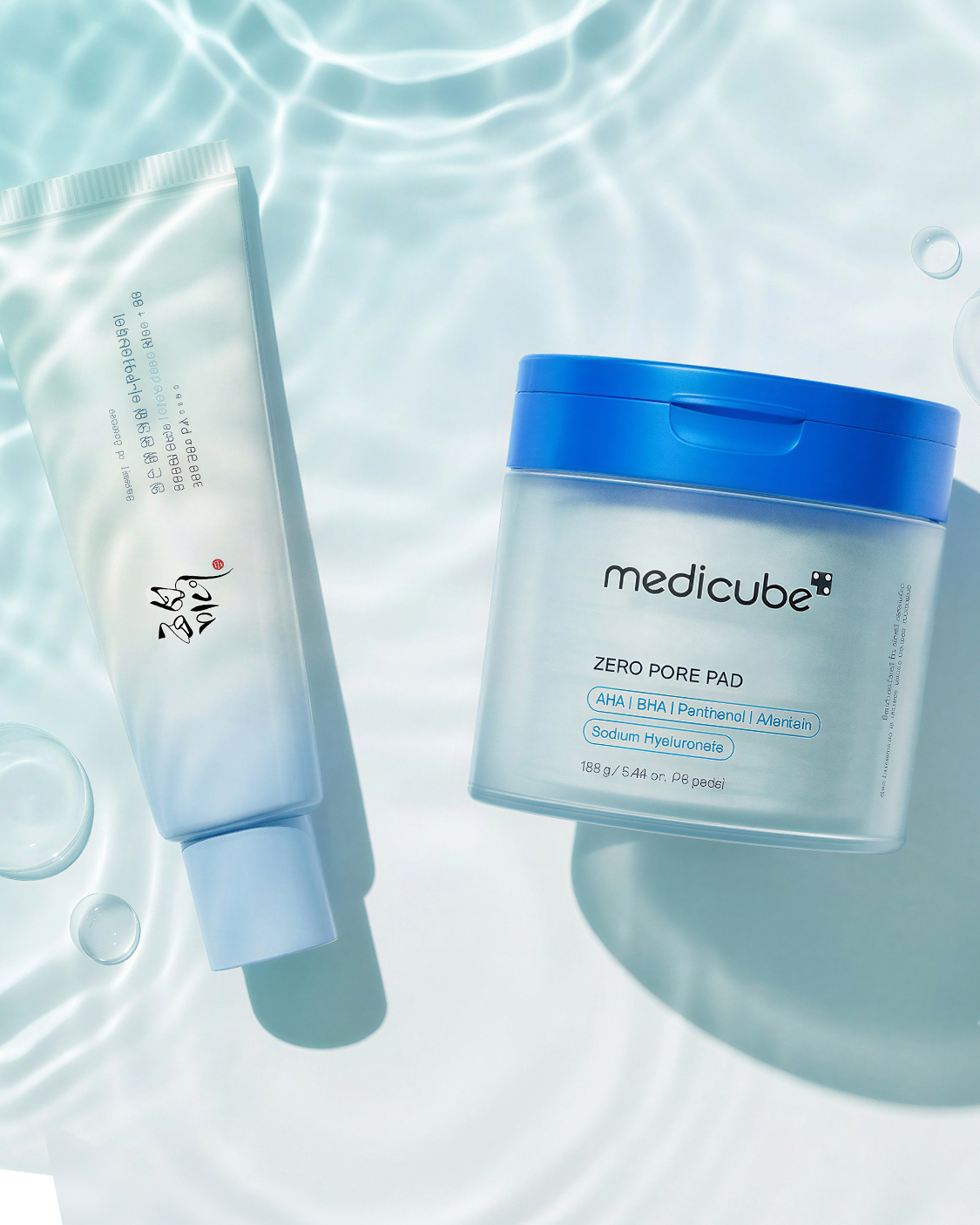 Shop k-beauty: 107412 Medicube Zero Pore Pads 2.0 (70 pads) 105129 BEAUTY OF JOSEON Relief Sun Aqua Fresh
