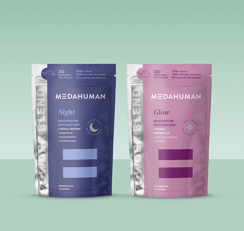 Medahuman night glow mushroom superblend