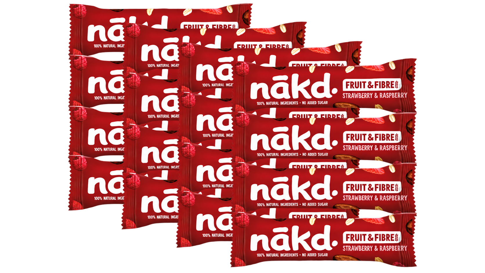 Nakd Fruit Fibre Strawberry Raspberry