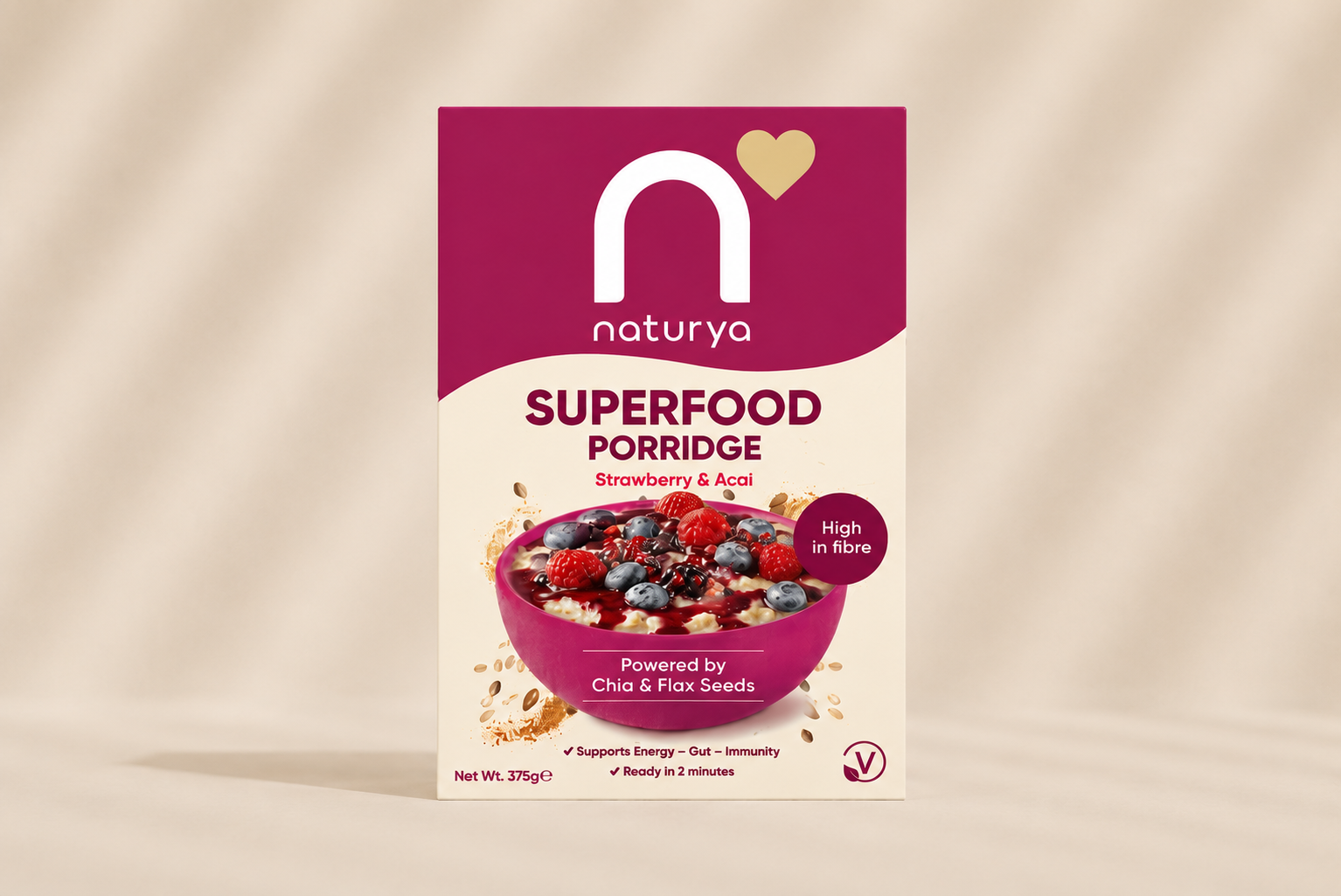 Strawberry & Acai Superfood Porridge
